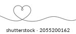 heart line art drawing vector... | Shutterstock .eps vector #2055200162