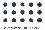 vector set of starburst... | Shutterstock .eps vector #1810602022