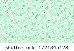 cute floral pattern in the... | Shutterstock .eps vector #1721345128