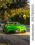 Small photo of Newport, Rhode Island, USA, October 1, 2021: Bugatti Chiron SS 300+ at the Audrain Concours Motor Week