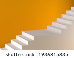 stair background image, 3D rendering
