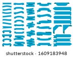 ribbon banners  template labels ... | Shutterstock .eps vector #1609183948
