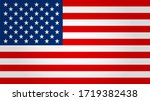 united states flag. vector... | Shutterstock .eps vector #1719382438