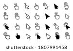 vector hand cursors icons click ... | Shutterstock .eps vector #1807991458