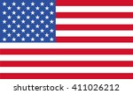 usa flag | Shutterstock .eps vector #411026212