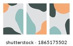 set of minimal posters with... | Shutterstock .eps vector #1865175502
