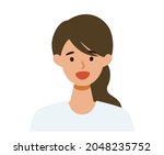 woman cartoon character. people ... | Shutterstock .eps vector #2048235752
