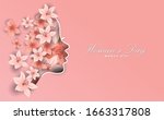 happy women day holiday... | Shutterstock .eps vector #1663317808
