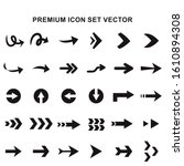 premium 30 set of arrow icons... | Shutterstock .eps vector #1610894308