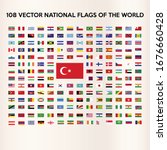 the flags of all countries of... | Shutterstock .eps vector #1676660428