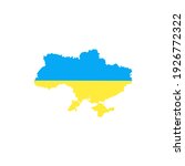 this is a ukraine map on a... | Shutterstock . vector #1926772322