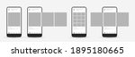 smartphone mock up with... | Shutterstock .eps vector #1895180665