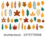 autumn leaves. oak  maple  elm... | Shutterstock .eps vector #1975770908