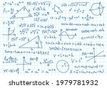 doodle math formulas.... | Shutterstock .eps vector #1979781932