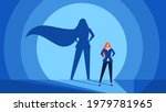 businesswoman with superhero... | Shutterstock .eps vector #1979781965