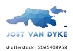 Low Poly Map Of Jost Van Dyke....
