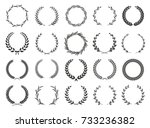 collection of different black... | Shutterstock .eps vector #733236382