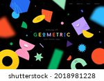 vector landing page with... | Shutterstock .eps vector #2018981228
