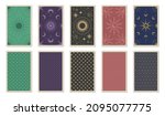 back of tarot cards. vector... | Shutterstock .eps vector #2095077775