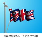United Kingdom Flag On Mast