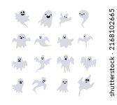 monochrome ghost apparition... | Shutterstock .eps vector #2168102665