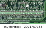 Green Computer Circuit Board...