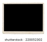 blank retro photo frame. | Shutterstock . vector #220052302