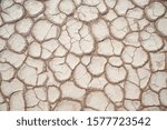 Texture Of Dried Mud On A Salt...