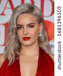 Small photo of London, United Kingdom- February 21, 2018: Anne-Marie attends The BRIT Awards at the O2 Arena in London, UK.