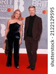 Small photo of London, United Kingdom - February 08, 2022: Jayne Torvill and Christopher Dean attend The BRIT Awards 2022 at The O2 Arena in London, England.