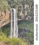 Small photo of Canela Rio Grande do Sul Brazil:July 18,2021Caracol State Park is a conservation unit in Canela, it has an area of 25 hectares. The fall of the L in the Caracol River has a free fall of 131 meters.