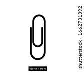 paper clip icon vector... | Shutterstock .eps vector #1662731392