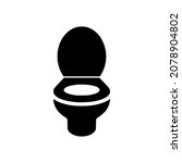 Toilet Vector Icon Simple...
