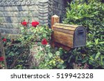Wooden Mail Box In Flower...