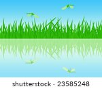 the beautiful summer waterside... | Shutterstock .eps vector #23585248