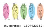 silhouettes of girls on a... | Shutterstock .eps vector #1809423352
