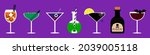 set of halloween cocktails. an... | Shutterstock .eps vector #2039005118