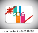 gift card of happy new year... | Shutterstock .eps vector #347518532