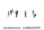 3d render people activity on... | Shutterstock . vector #1488664505