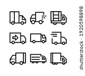 Shipping Icon Or Logo Isolated...