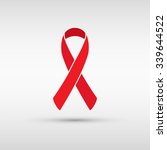 aids awareness ribbon. vector... | Shutterstock .eps vector #339644522
