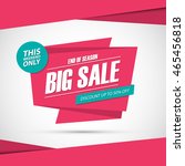 big sale  this weekend special... | Shutterstock .eps vector #465456818