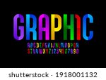 constructive bright font ... | Shutterstock .eps vector #1918001132