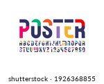 futuristic original font  sci... | Shutterstock .eps vector #1926368855