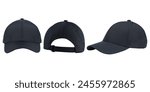 Black cap hat visor snapback...