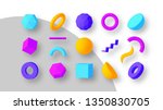 set of colorful geometric... | Shutterstock .eps vector #1350830705