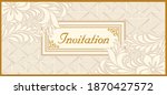 wedding invitation card... | Shutterstock .eps vector #1870427572