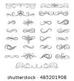 collection of vector... | Shutterstock .eps vector #485201908
