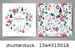 merry christmas greeting card.... | Shutterstock .eps vector #1564315018