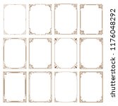 set of decorative frame in... | Shutterstock .eps vector #1176048292